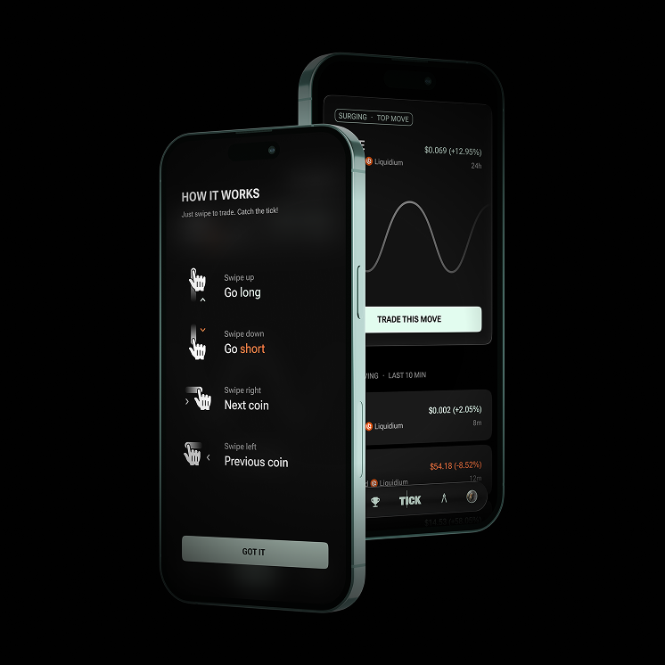 Swipe to trade